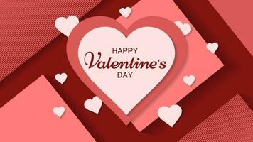 Happy valentine's day background vector ilustration