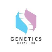 Creative DNA Logo Template. Suitable for the fields of science, technology,various medical and research companies vector