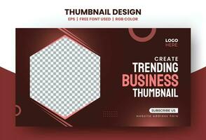 Vector thumbnail template Design for Business