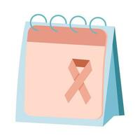 World cancer day with a pink ribbon on it vector