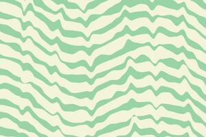 seamless pattern green background with waves and stripes vector