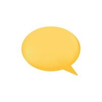 3d speech bubble icon chat vector template