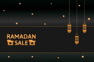 Ramadan Kareem sale banner background design template. vector