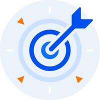 target mission and goal modern icon illustration vector