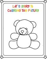 drawing vector image teddy bear