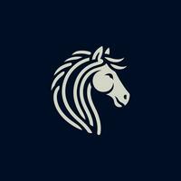 Lineart Horse Logo vector