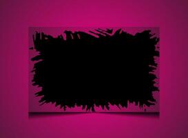 paint brush vector flyer black square vintage brush template on a pink background vector,stain grungy frame frame grunge stroke,