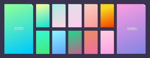 Soft pastel gradient smooth and vibrant color background vector