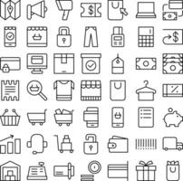 Vector of E-Commerce Icon Set. Perfect for user interface, new application.