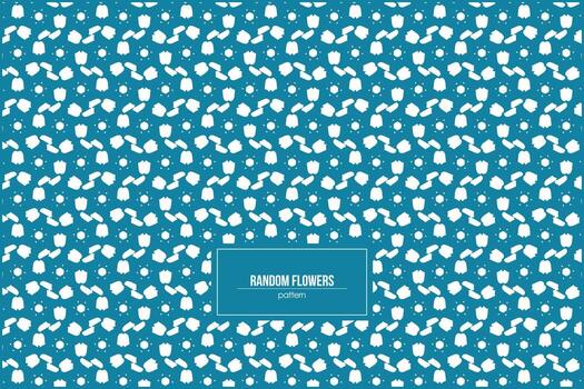 único aleatorio forma de flores modelo vector