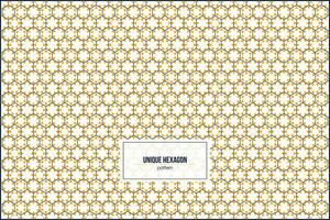 hexagon pattern with multiple orange triangle pattern inside vector