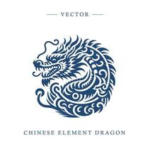 azul y blanco porcelana chino continuar modelo vector