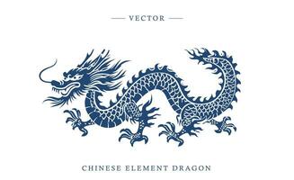 azul y blanco porcelana chino continuar modelo vector