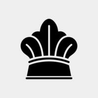 cocinero gorra panadería icono vector ilustración
