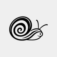 caracol icono, vector aislado ilustración aislado en blanco