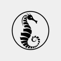 sea horse animal vector illustration design template vector