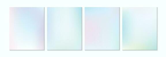 Gradient backgrounds vector set in pastel colors. for social media post design and various projects
