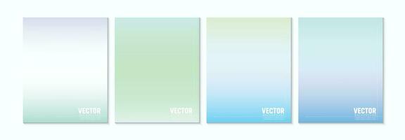 Gradient backgrounds in pastel colors with soft transitions. For covers, wallpapers, branding, social media, and many other projects vector