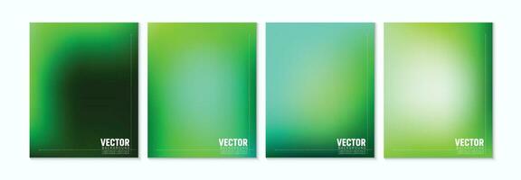 abstract green gradient color background with blank smooth and blurred multicolored style vector