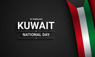 Kuwait National Day Background Design. vector