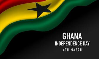 diseño de fondo del día de la independencia de ghana. vector