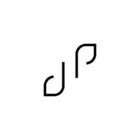 un negro y blanco logo con un poder símbolo vector