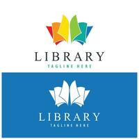 book or library logo for bookstores, book companies, publishers, encyclopedias, libraries, education, digital books, vectors