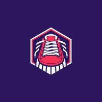 sencillo logo de zapato tienda vector