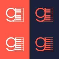 An illustration of the letter in the shape of a musical note melody used for branding, brand identity, logo design, vector, business, and company vector