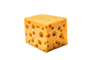 AI generated Cheese isolated on a transparent background. png