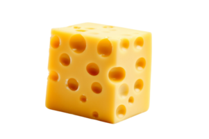 AI generated Cheese isolated on a transparent background. png