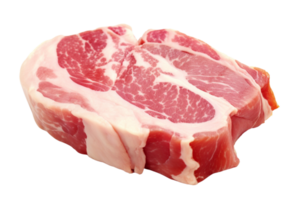 AI generated Raw Pork isolated on a transparent background. png