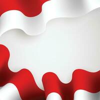 ndonesia flag wavy on white background. Vector illustration.