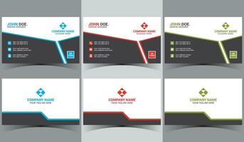 business name card design print ready background template vector