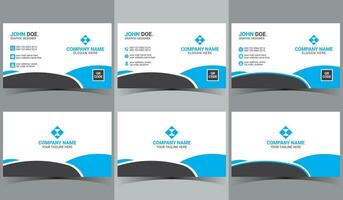 business name card design print ready background template vector