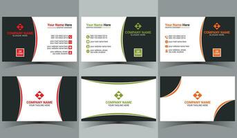 business name card design print ready background template vector