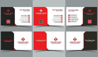 business name card design print ready background template vector