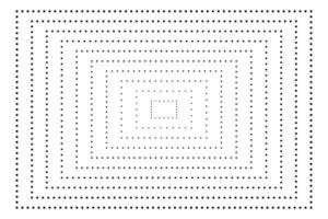 Abstract halftone rectangle vector illustration.