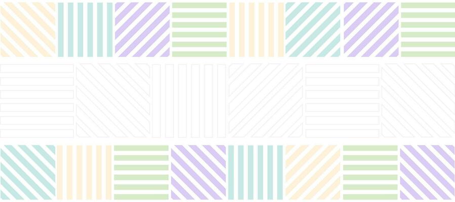 pastel thin lines striped geometric banner design background