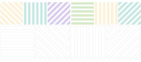 pastel Delgado líneas cuadrícula geométrico bandera diseño antecedentes vector