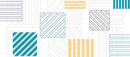 colorful pastel thin lines stripes grid geometric design background vector