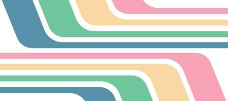 pastel colorful stripes curves web banner design background vector