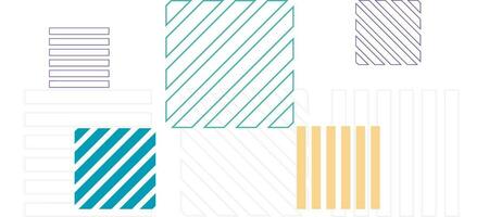 diagonal colorful thin outlines stripes grid geometric design background vector