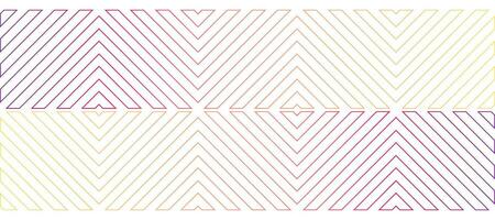 gradient outline chevron square geometric design background vector