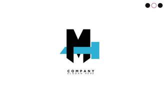 MT Alphabet letters Initials Monogram logo TM, M and T vector