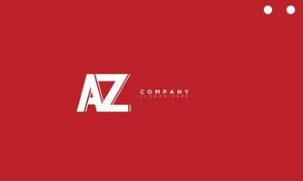 AZ Alphabet letters Initials Monogram logo ZA, A and Z vector