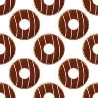 donut color day chocolate cream food pattern vector
