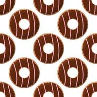 donut color day chocolate cream food pattern vector