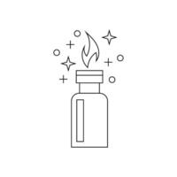 Potion. Magic drink icon in doodle style on a white background. vector