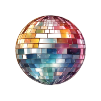 ai gegenereerd disco bal geïsoleerd png